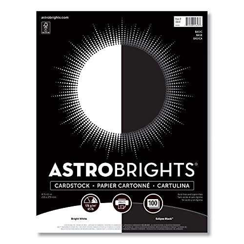 WAU24396495 – Papier, 8,5 x 11, BLK/WH, 1C/PK von Astrobrights