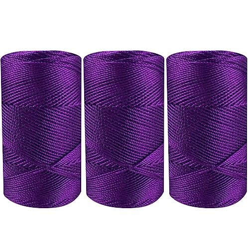 3 Rollen Makramee Schnur,Asudaro Natürliches Schnüre Baumwollgarn Kordel Natürliches Baumwollseil Makramee Schnur 1.5 Mm 100 G 26 Farben Gewachste Polyester Schnur Makramee Faden Armband Typ 8 von Asudaro