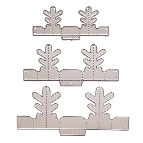 3 Stück Weihnachten Stanzschablone Stanzformen Schablone Rahmen Schneiden Prägeschablonen 3D Schablone Stanzschablonen für Scrapbooking DIY-Karten Weihnachtsdeko zum Basteln usw Typ7+Typ8+Typ9 von Asudaro