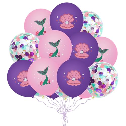 Asudaro 9-Teiliges Set Geburtstagsballons Konfetti Ballons Rund Für Thematische Feiern Typ 10 von Asudaro