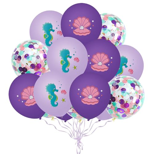 Asudaro 9-Teiliges Set Geburtstagsballons Konfetti Ballons Rund Für Thematische Feiern Typ 11 von Asudaro