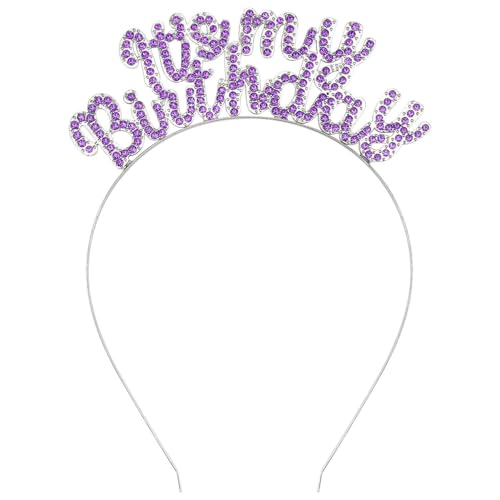 Asudaro Buntes Alphabet Stirnband Legierungsmaterial Mein Geburtstagsset Partyzubehör Diamantverarbeitung für Feierlichkeiten von Asudaro