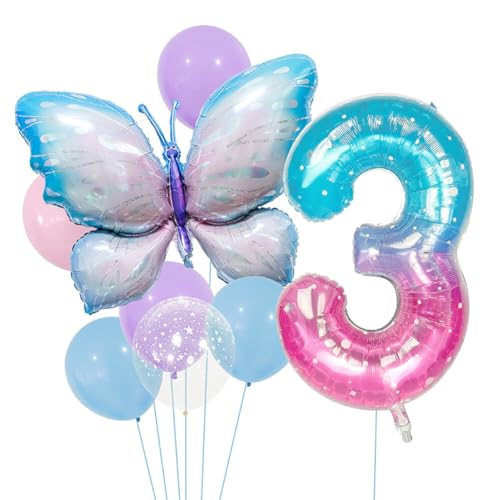 Asudaro Luftballons 40-Zoll Aluminiumfolie Verlauf Luftballons Unregelmäßige Cartoon für Geburtstagsspaß Typ 3 von Asudaro