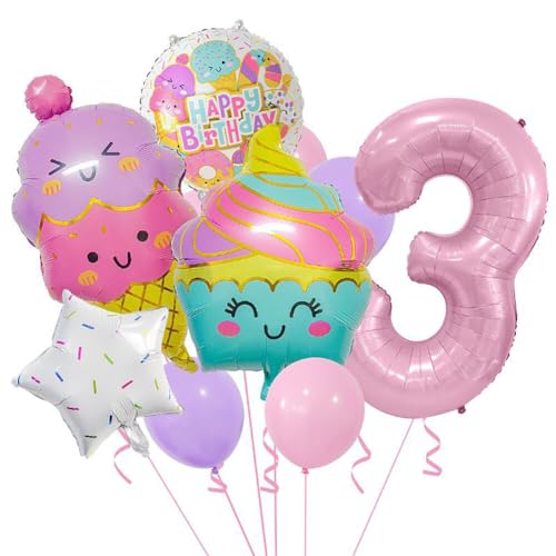 Asudaro Luftballons Creme Party Design Kindergeburtstag Donut-förmiges Aluminiumfolienset für festliche Anlässe Typ 3 von Asudaro