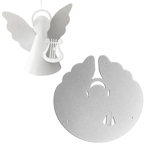 Metall-Stanzform Asudaro-Engel hängendes Ornament Stanzform Papieranhänger Engel hängende Dekoration Karton-Stanzschablonen Weihnachten Metall-Stanzform hängende Prägeschablonen Kartenherstellung von Asudaro