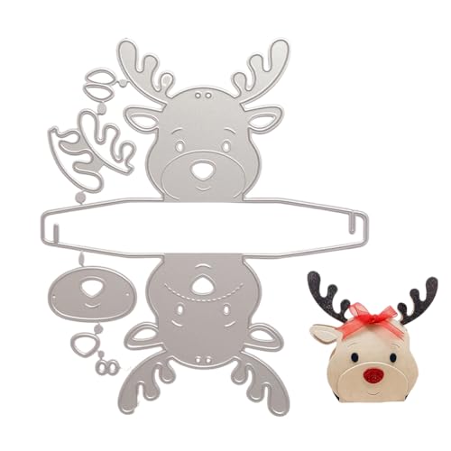 Weihnachts-Stanzformen Kartenbasteln Asudaro Weihnachts-Hirsch-Metallstanzformen. Metall-Stanzformen Schablonen und Prägevorlagen Anpassbare Weihnachts-Scrapbooking-Kits von Asudaro