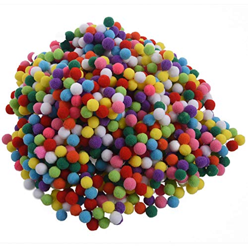 Asuinxurr 1000 StüCk 10Mm Mischfarbe Soft Pom Poms Pompoms für Kinder von Asuinxurr