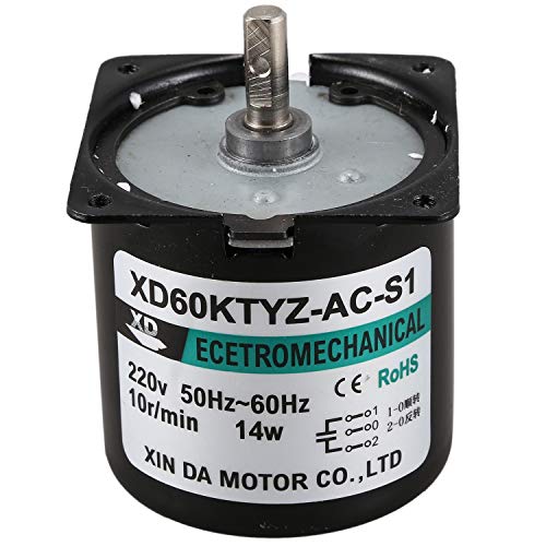 Asuinxurr 60Ktyz Strom Motor 220V 10Rpm Permanent Magnetisch Elektrischer Synchron Motor 14W Permanent Magnetisch Motor von Asuinxurr