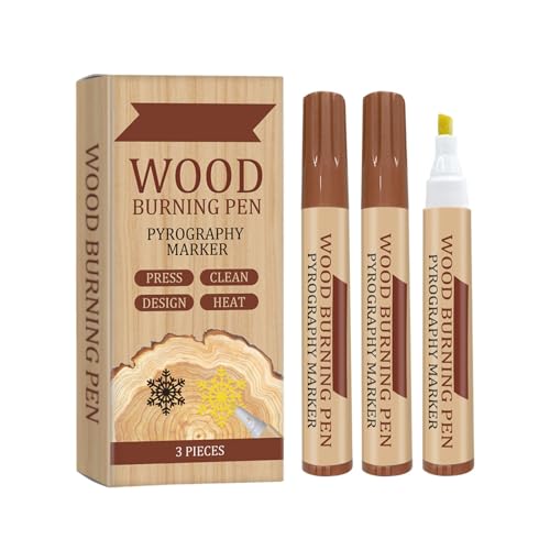 3 Stück Holzbrennstift Brandmalerei Marker Für Holzmalerei Handwerk Holzbrennmarker Holzhandwerk Brennstift von Asukohu