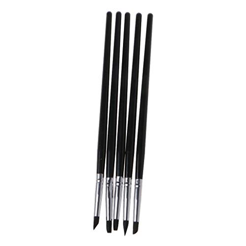 5 PCS Silikon Punktierung Werkzeuge Färbung Schärfere Pinsel Stift Für Ton Modellierung Skulptur Zeichnung Ausarbeitung Art Liefert von Asukohu