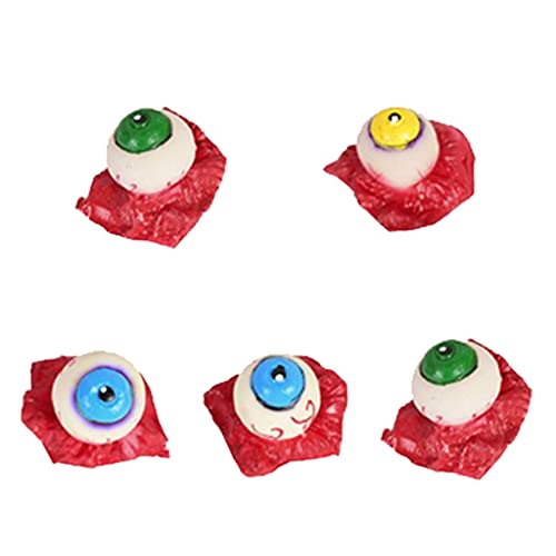 Asukohu 5 Stück Halloween Fake Blut Augapfel Finger Ohr Ornament Retro Desktop Tisch Tafelaufsätze von Asukohu