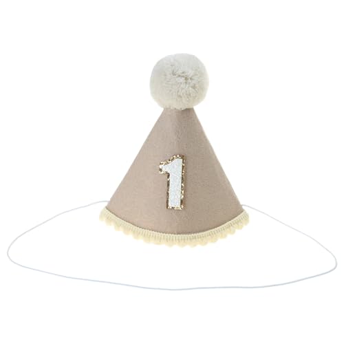 Asukohu Baby-Geburtstagshut für Dusche, Party, verstellbarer Kinngürtel mit Nummer 1, einzigartige Dusch-Fotografie-Requisiten Asukohu Baby-Geburtstagshut für Dusche, Party, verstellbarer Kinngürtel mit Nummer 1, einzigartige Dusch-Fotografie-Requisiten von Asukohu