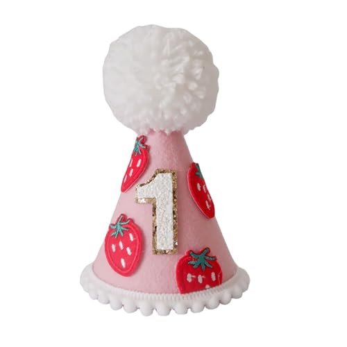 Asukohu Baby-Geburtstagshut für Dusche, Party, verstellbarer Kinngürtel mit Nummer 1, einzigartige Dusch-Fotografie-Requisiten Asukohu Baby-Geburtstagshut für Dusche, Party, verstellbarer Kinngürtel mit Nummer 1, einzigartige Dusch-Fotografie-Requisiten von Asukohu