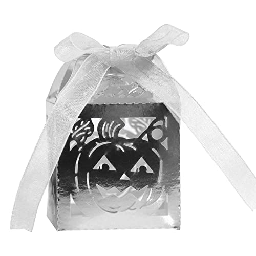 Asukohu Halloween Candy Boxes Set of 50 Black Pumpkin Bridal Shower Party Supplies for Home Festival Party Wrapping for von Asukohu