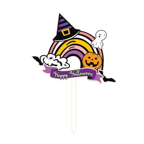 Asukohu Halloween Cupcake Cake Toppers Beschriftung Markierung für Lebensmittel Sandwich Cupcake Muffin Marker Beschriftung Markierung für Party von Asukohu