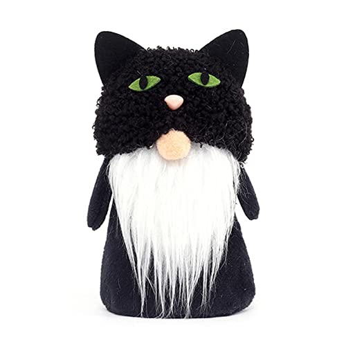 Asukohu Halloween Fledermaus schwarz für Katze Kürbis Ornament für kreative gesichtslose Puppen für Zuhause Neujahr Geburtstag Weddi von Asukohu