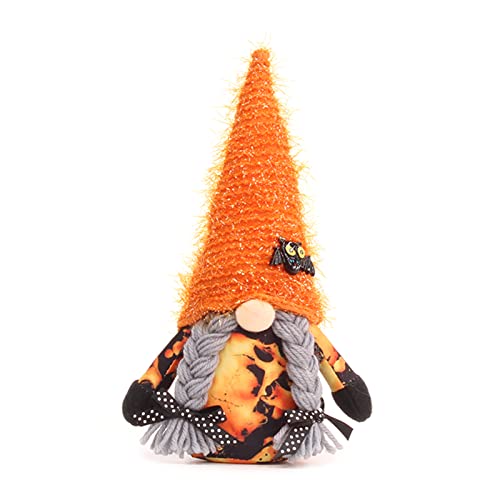 Asukohu Halloween für Fledermaus, Totenkopf, Hexenhut, Plüsch, Ornament, Spielzeug, Schreibtisch-Dekoration von Asukohu