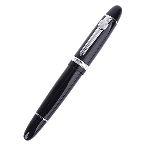 Neu Jinhao 159 Schwarz und Silber für M Feder Füllfederhalter dick von Asukohu