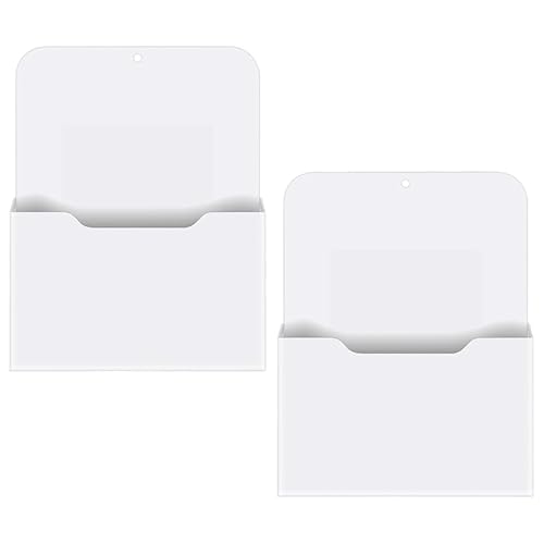 Asyduey 2 Pack Magnetische Akten Halter - Papier Halter, Organisator,HäNgende Wand Akten Organisator BüRo Bedarf Aufbewahrung,Magazin Mail Organizer Fall für,Planer,Brief von Asyduey