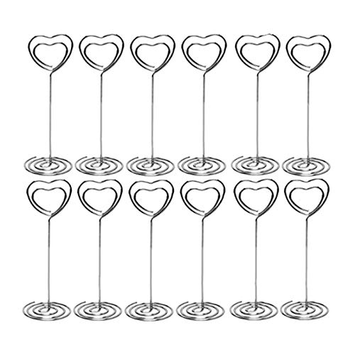 Asyduey 3,5 Tischnummern Halter Set mit 10 Tischkarten Haltern Tischnummern Halter Hochzeit Karten Halter Tischnummern Halter Tisch Foto Halter (3,5-, 10Er-Set) von Asyduey