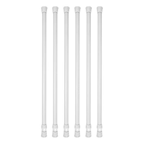 Asyduey 6Er Pack Spann Stangen, Verstellbare Schrank Stangen Stange Gardinen Stangen Asyduey 6Er Pack Spann Stangen, Verstellbare Schrank Stangen Stange Gardinen Stangen von Asyduey