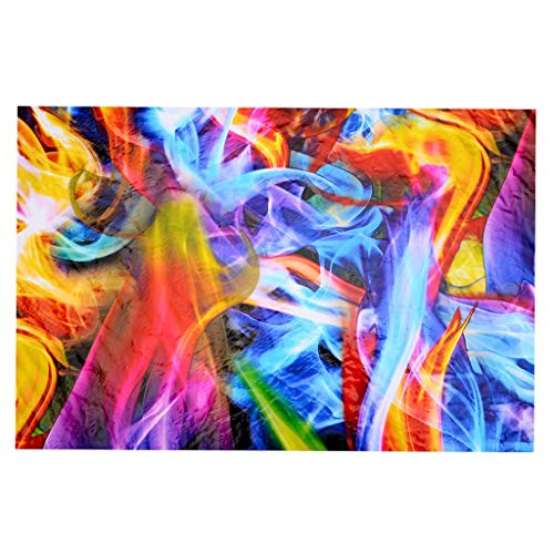 Asyduey Regenbogen Flammen Hydrographischer Film Wasser Transfer Druck Film Hydro Tauchen Film 50 Cm X 100 Cm von Asyduey