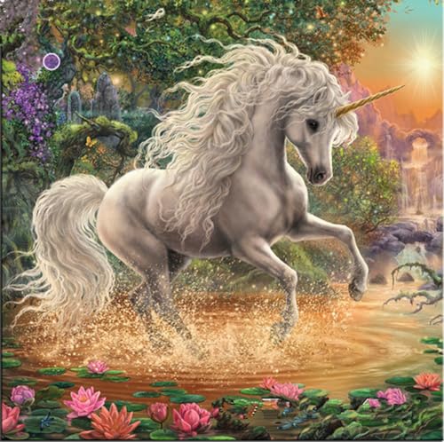 Diamond Painting Jungs Wanddekoration Für Zu Hause Diamond Painting Set Kinder Einhorn 50X70Cm Diamond Art von AtTrex