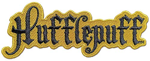 Ata-Boy Harry Potter Patch, Hufflepuff Script Aufnäher zum Aufbügeln – Harry Potter Geschenke & Merchandise von Ata-Boy