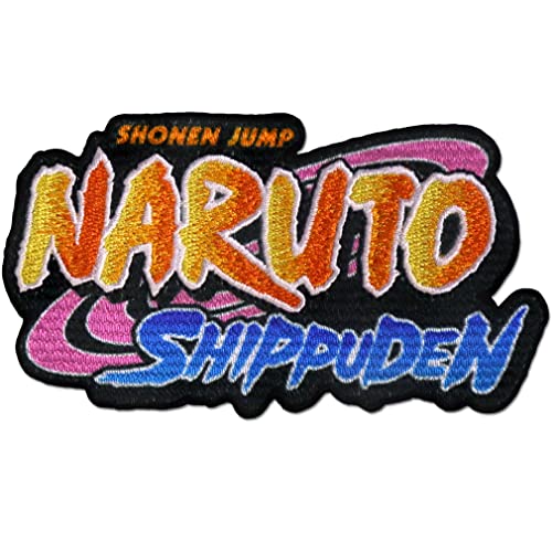 Ata-Boy Naruto Shippuden Logo 7,6 cm Vollfarbige Stickerei zum Aufbügeln von Ata-Boy