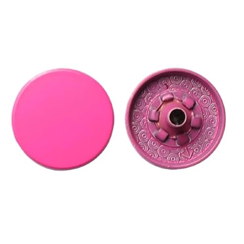 Metallknöpfe, 12,5/15mm, rund, Nähzubehör, Farbknopf für Kleidung, Jacken, Taschen, Jeans, Rose, 15mm – 4 Stück von Ateldooly