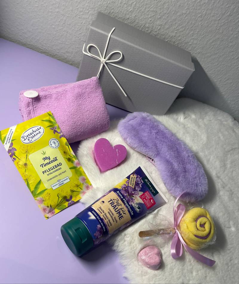 To Go - Geschenkbox "Beauty" Zeit Für Träume Fertiges Geschenk | Beautytag Kosmetik Wohlfühl-Set Entspannung Wohlfühlen Liebe von AtelierCatHamburg