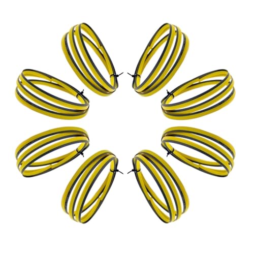 Bandsägen, 8 Stück 1638 x 13 x 0,65 mm Bandsägeblätter 64-1/2" x 1/2" x 0,025" M42 Bimetall-Bandsägeblätter for Schneiden von Metallen (Farbe: 6 TPI)(10 14T) von AthuAh