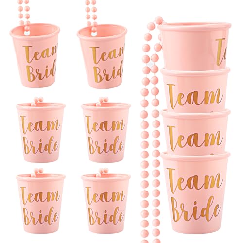 JGA Becher Set 10 Stück, Wiederverwendbare Team Braut Tassen, Bachelorette Party Deko für Frauen, Bridal Shower, Verlobungsfeier, Junggesellenabschied von Atliberswo