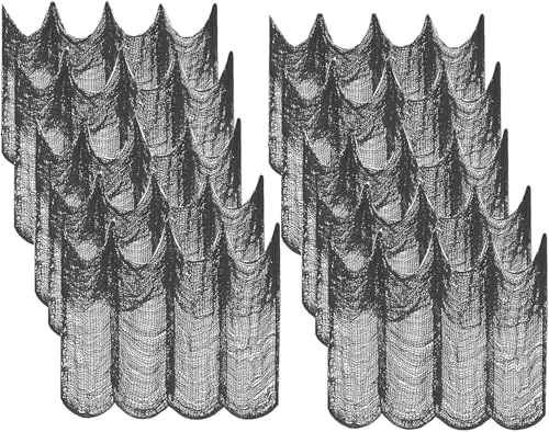 Atoke 10 Stück Halloween Gruselige Tuch,182x76cm Halloween Tischdeko Dekostoff Für Halloween Party Dekoration,Spuk Spukhäuser Dekor,Veranden, Fenster Tisch Türen,Tore,Schwarz von Atoke