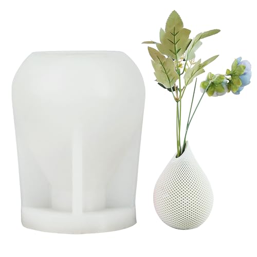 Attuslla Vase Gießformen Silikonform, Teardrop Shape Kerzenform Silikon, Silikonformen Epoxidharz Formen für Hochzeit Party Abendessen Tabelle Centerpiece Home Dekoration von Attuslla