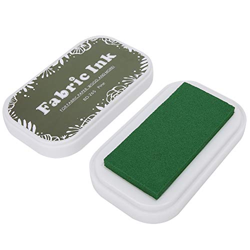 Stempelkissen, Restore Style Schwammfarbenes Tintenkissen Farbiges Stempelkissen Papier Pappe Ton Holz Leder Fingertintenkissen[BD-265 Pine Green]Stempelkissen von Atyhao