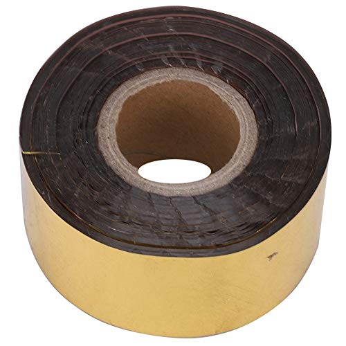 Heißprägefolienpapier, 3 cm Breite 120 Meter Heißfolienprägepapier DIY Dekoration für Stoffverpackung PVC Leder PU Papier Logo Prägung[Gold]Metallpapier von Atyhao