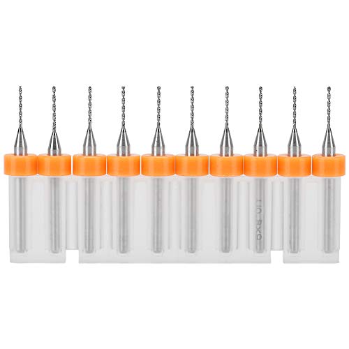 Micro Drill Bits, 10 Stück 0,8 mm Wolframstahl Mini Drill Bits Set für die Holzbearbeitung Spielzeug herstellung Schmuck herstellung Uhr Handy ReparaturFüllfederhalter & Tintenroller von Atyhao