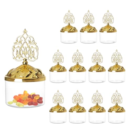 Aublinto 12 Stück Bonbonbox Arabische Dekoration für Hochzeit Orientalische Süßigkeitenbox im Kuppeldesign Perfektes Gastgeschenk und Souvenir aus dem Nahen Osten Ideal für besondere Anlässe von Aublinto