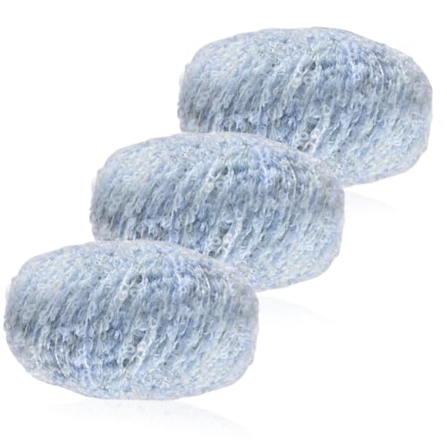 Aublinto Garn Häkelgarn zum Stricken und Häkeln DIY Handwerk Häkelgarn Strickgarn Milchgarn warm gefärbtes Schlingengarn Für Plüschtier, Fransengarn zum häkeln Strickwolle Babywolle 3er-Pack von Aublinto