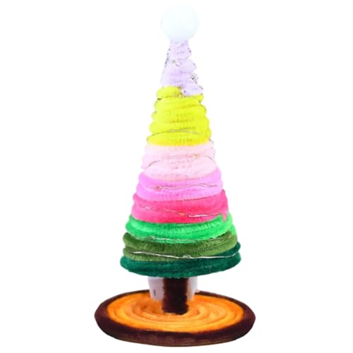 DIY Christmas Tree Kit Set aus Rohrreinigen für kreative Handarbeit - Weihnachtsdekorationen zum Basteln und Gestalten eigener Weihnachtsschmuck Colorful von Aublinto