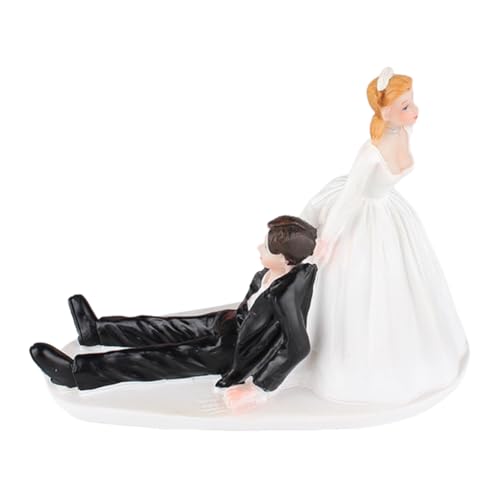 Hochzeitspaar Figurine, Wedding Cake Topper Figure, Kuchen Figur Hochzeitstorte Dekoration, Wedding Torte Topper, Hochzeitsgeschenke für Brautpaar Hochzeitsfiguren Brautpaar,Brautpaar Figuren Torte von Aublinto