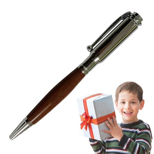 Aufquwk Bullet-Kugelschreiber, Bullet-Stifte für Herren - Signature-Metallstift für Männer - Mit seitlichem Clip-Signaturstift, einziehbarer Kugelschreiber, Schulgeschenk, Abschlussgeschenk von Aufquwk