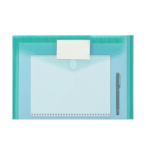 Aufquwk Transparente Aktentaschen, Dokumentenordner-Organizer, A4-Dokument-Briefpapier-Werkzeuge, Wasserdichte Büromaterial-Ordner, Dokumenten- und Schreibwaren-Werkzeuge, durchsichtige Aktentaschen, von Aufquwk