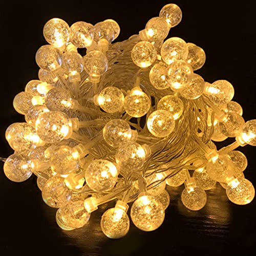 AufuN Kugel LED Lichterkette 30m 240LEDs Warmweiß Kristall Kugeln Lichterkette, 8 Modi Wasserdicht IP44 Innen und Außen Lichterkette für Garten, Terrasse, Party, Balkon Deko(30m, Transparente Schnur) AufuN Kugel LED Lichterkette 30m 240LEDs Warmweiß Kristall Kugeln Lichterkette, 8 Modi Wasserdicht IP44 Innen und Außen Lichterkette für Garten, Terrasse, Party, Balkon Deko(30m, Transparente Schnur) von AufuN