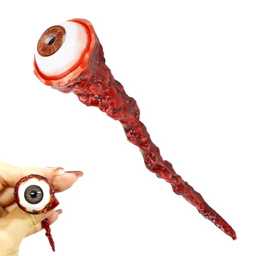 Auirshiky Gefälschte Augäpfel Halloween Dekoration Halloween Severed Eyeball Dekoration Realistischer Augapfel Für Halloween Für Spukzimmer Vampir Streich Requisiten Halloween-Horror-Requisiten (B) von Auirshiky