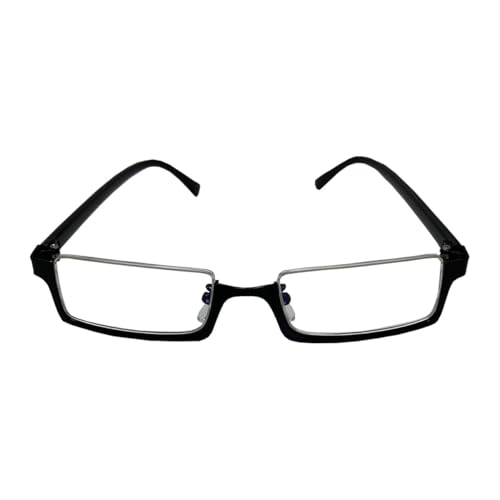 Aulande Bungo Stray Dogs Anime Brille Ranpo Edogawa Brille Halbrand Brille mit flachen Gläsern Anime Cosplay Requisiten Zubehör (Ranpo Edogawa Brille, durchschnittliche Größe) von Aulande