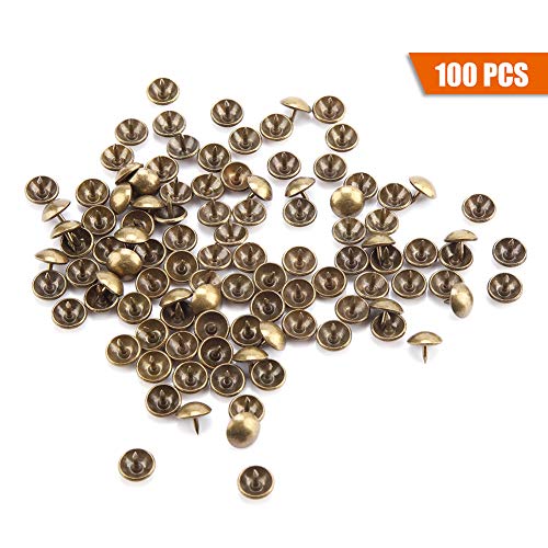 100-teiliges Set, Dicke Eisenklammern, Nägel, Verbindungselemente, Trommel, Holztür (10 * 9MM) von Aumotop