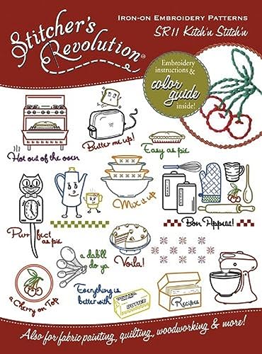 Stitcher's Revolution Iron-On Transfers-Kitchen Inspirations -SR-11 von Aunt Martha's