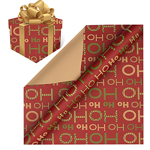 Aunye Gold Geschenkpapier Rollen,70×50cm Weihnachtsgeschenkpapier Weihnachtspapier Kinder Mädchen Gefaltetes Papier, Geschenkpapier Rolle für Geburtstag, Hochzeit, Weihnachten (D) von Aunye